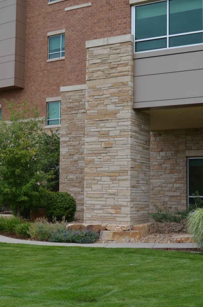 Buff Flagstone from Masonville Stone Used in Landscaping Projects